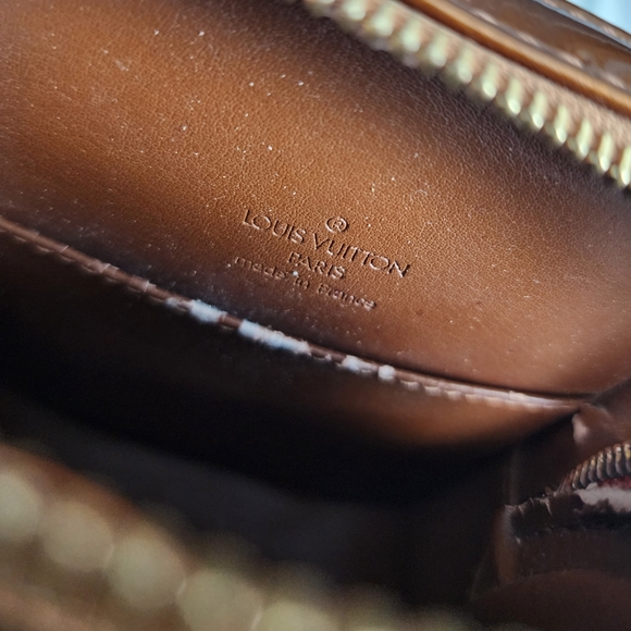 Louis Vuitton Vintage Vernis Christie PM Bronze Patent Leather Crossbody Bag - Picture 5 of 9